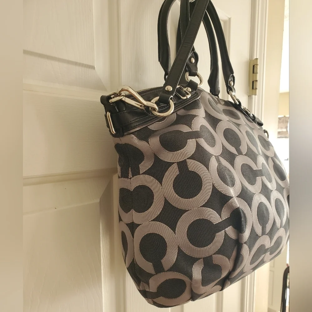 Coach Madison Op Art Sateen Sophia Satchel 18635